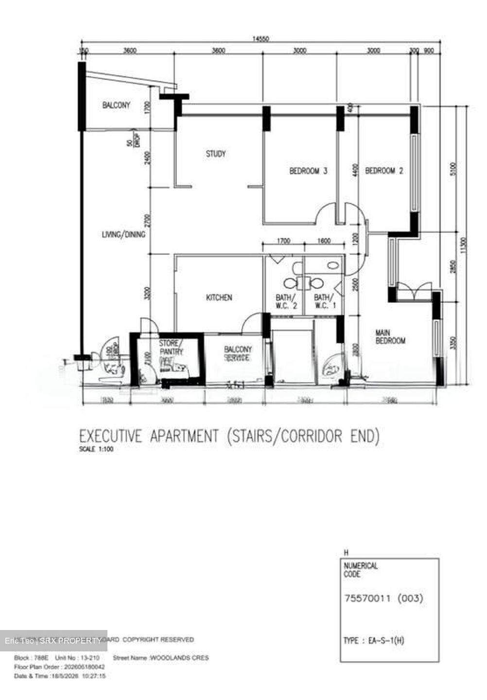 Blk 788E Woodlands Crescent (Woodlands), HDB Executive #560590301
